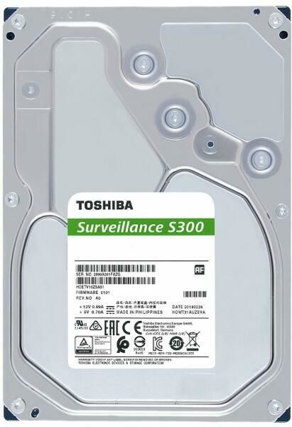 Toshiba 6TB 3.5 S300 5400RPM 256MB SATA3 HDWT860UZSVA Güvenlik 7-24 Harddisk