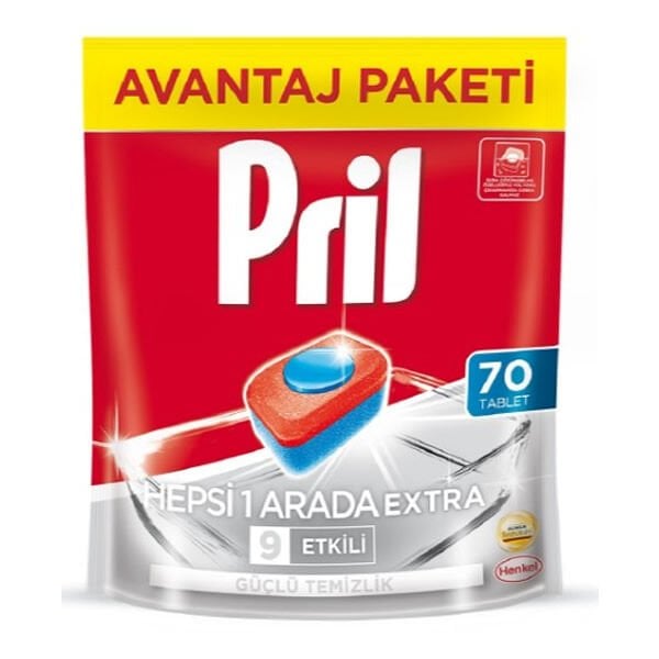 Pril 70 li Hepsi Bir Arada Extra 9 Etkili Tablet