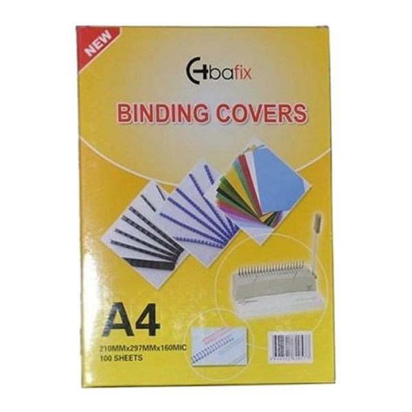 Bafix 160 mic A4 100 Adet Beyaz Cilt Kapağı