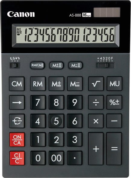 Canon AS-888 16 Haneli Masaüstü Hesap Makinesi
