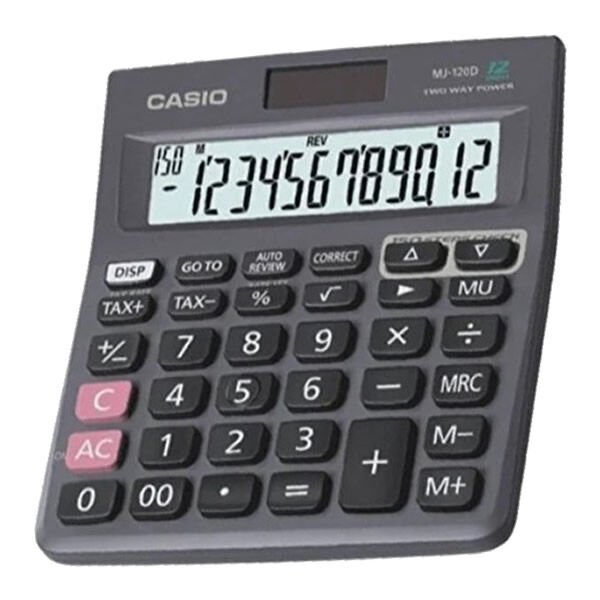 Casio MJ-120D 12 Haneli Masaüstü Hesap Makinesi