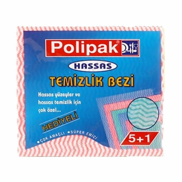 Polipak 6 lı Hassas Temizlik Bezi