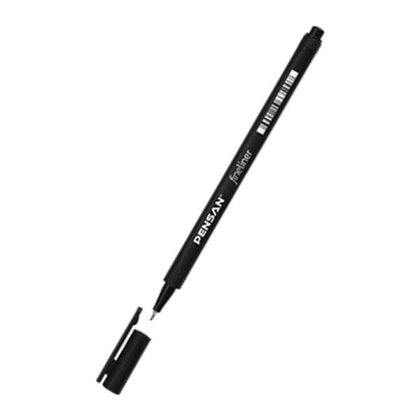 Pensan 6500-2 Fineliner Siyah Keçeli Kalem