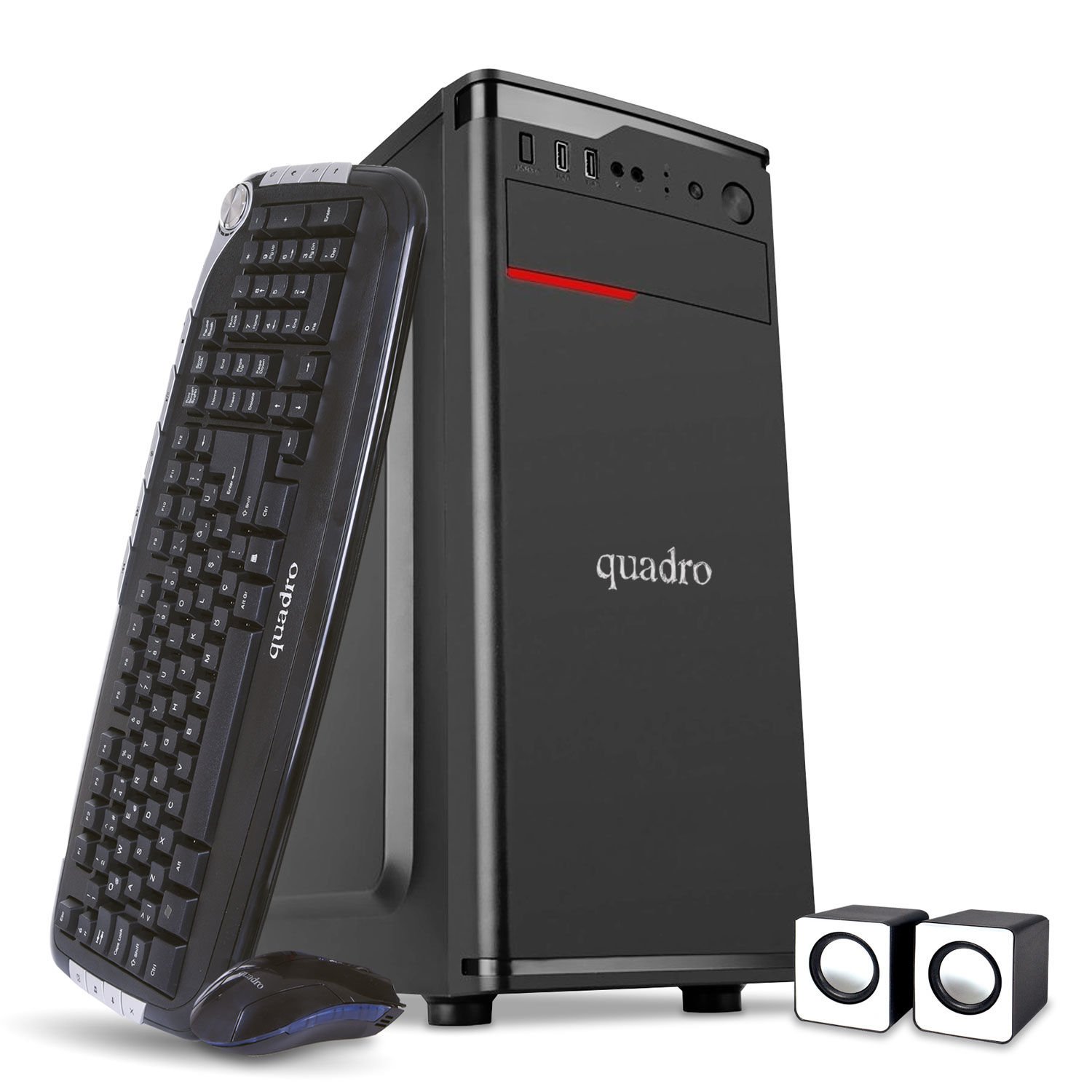 Quadro Solid Hsg-R53812 R5-3400G 8Gb 1Tb Dos + 19'' Q190Vh Monitor (Bundle) Masaüstü Bilgisayar
