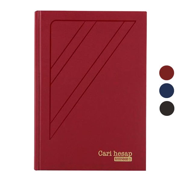 Bayındır BCH3160 17x24 160 Yaprak Dikey Cari Hesap Defteri