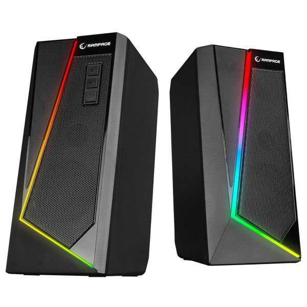 Rampage RMS-X8 MAJESTY Bluetooth & FMLi RGB Işıklı Multimedia Gaming Oyuncu 2.0 Speaker