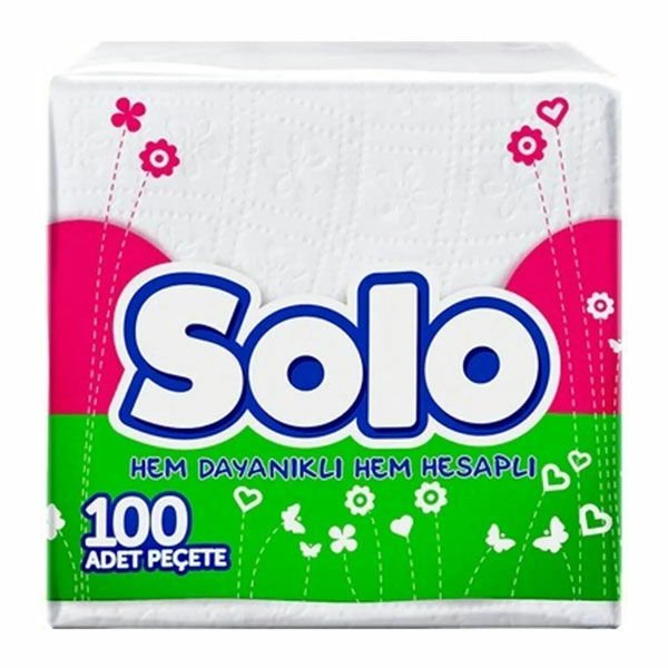 Solo Sofra Peçetesi Yumuşacık 100lü