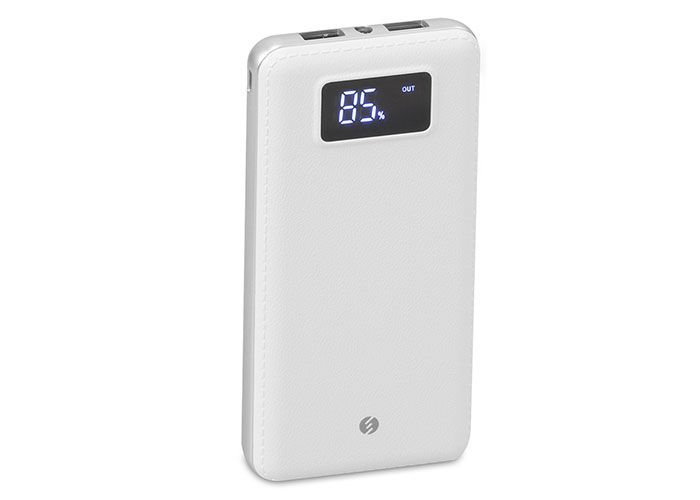 S-link IP-G18 12000mah lcd Ekran Powerbank Beyaz taşınabilir pil şarj cihazı
