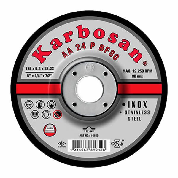 Karbosan 910700 180X6.4X22.23 Paslanmaz Çelik İnce Kesme Diski