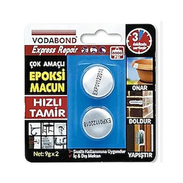 Vodabond 9 gr 2 li Epoksi Tamir Macunu