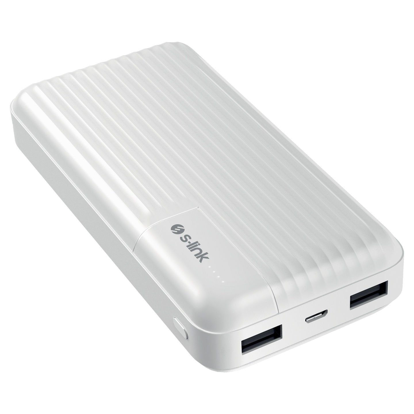 S-link G201 20000mAh 2-USB Çıkış + 1-Micro Giriş Beyaz Taşınabilir Pil Şarj Cihazı Powerbank