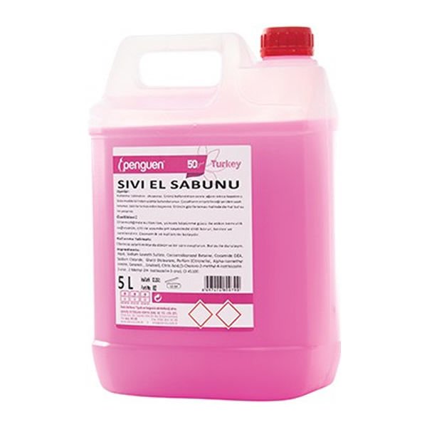 Penguen 5 kg Plus Sıvı El Sabunu Nemlendirici Etkili Sıvı El Sabunu