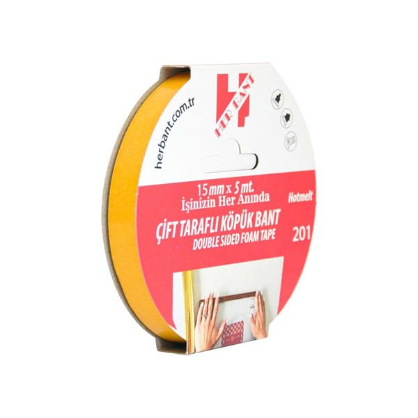 Herbant 15mm x 5mt PE Hotmelt Köpük Bant