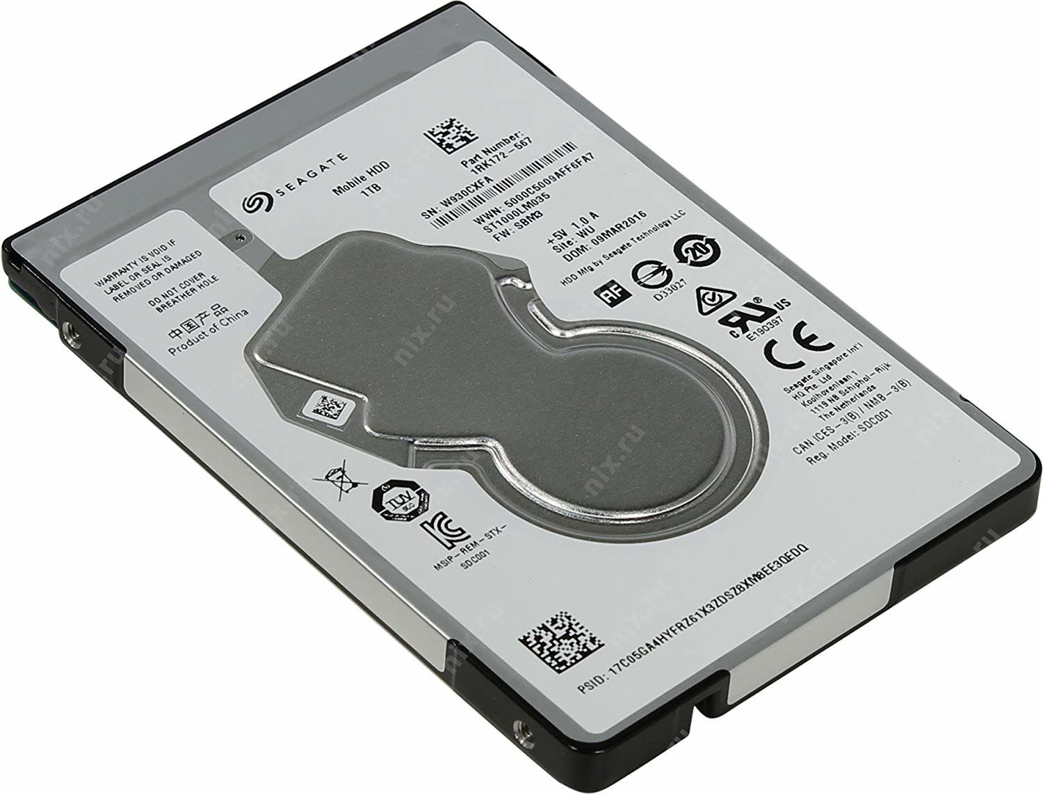 Seagate 1TB Barracuda Pro 128MB 7200rpm (ST1000LM049) Notebook Disk