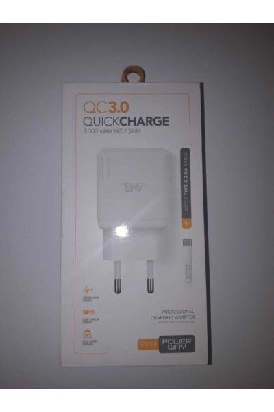 Powerway Rx19 Qc3.0 Type-C Kablo+Ev Şarj Kafa (Yüksek Akım Koruma)