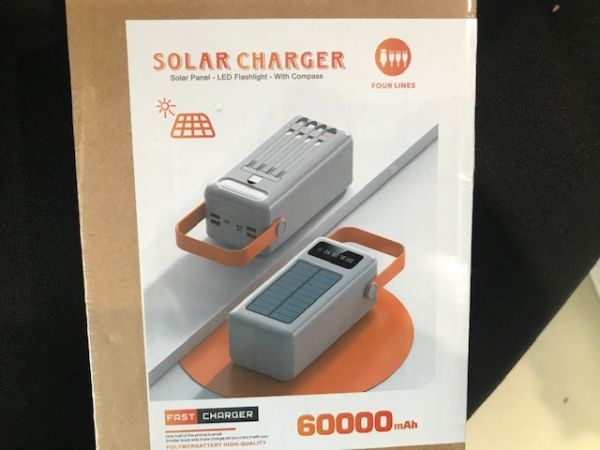 Solar Energy Nf260 60.000 Mah Powerbank 4Usb Güneş Enerji Panelli Digital Gösterge