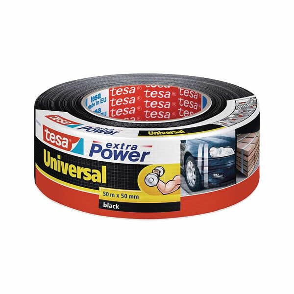 Tesa 25mtX50mt Extra Power Çok Amaçlı Siyah Bant