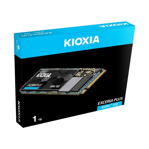 Kioxia 1TB Exceria Plus NVMe 3400MB-3200MB-s M2 PCIe Nvme 3D NAND SSD (LRD10Z001TG8)