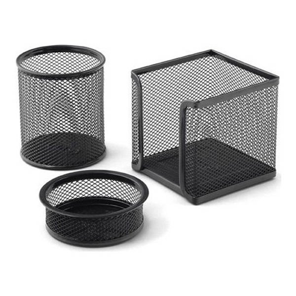 Globox 6643 3 lü Siyah Metal Ofis Seti