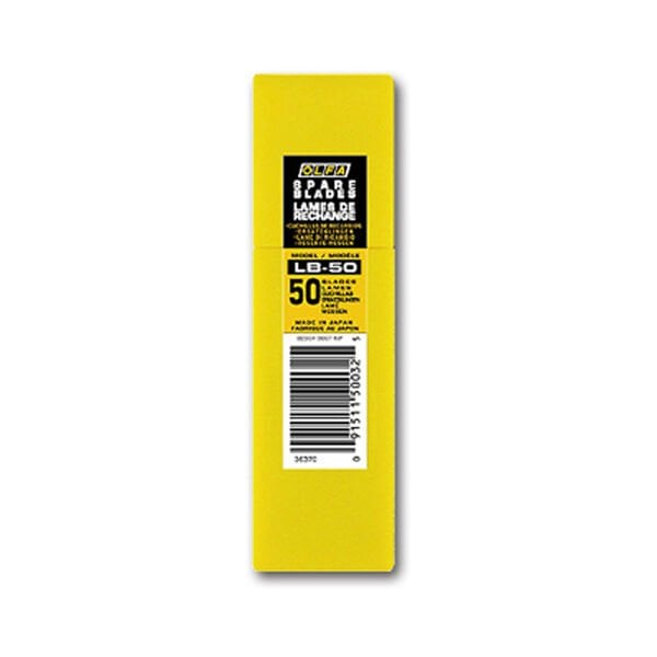 Olfa LB-50 50 li 18 mm Geniş Maket Bıçağı Yedeği