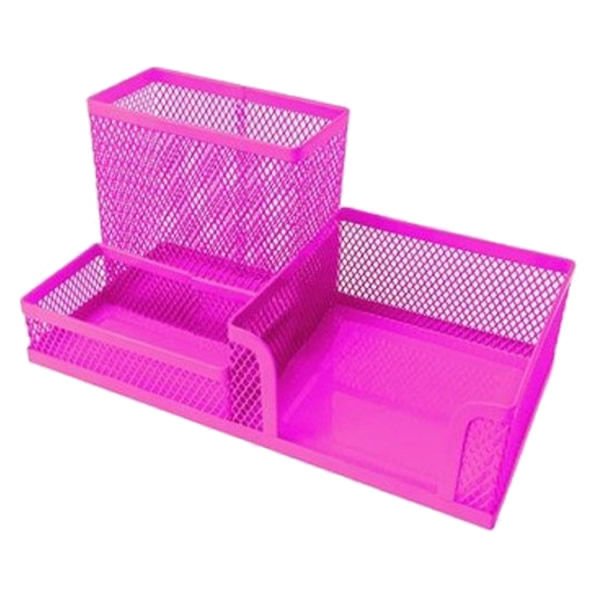 Gıpta F0073 3 Gözlü Pembe Metal Masa Seti