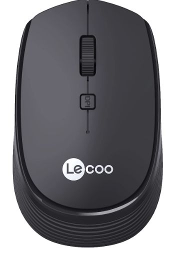Lecoo WS202 Siyah 800-1200-1600DPI 2.4Ghz  Optik Kablosuz Mouse (Pil Var)