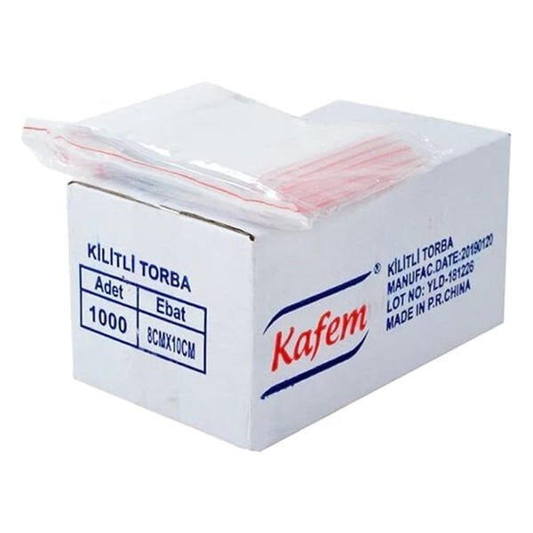 Kafem 1000 li 8x10 cm Kilitli Torba