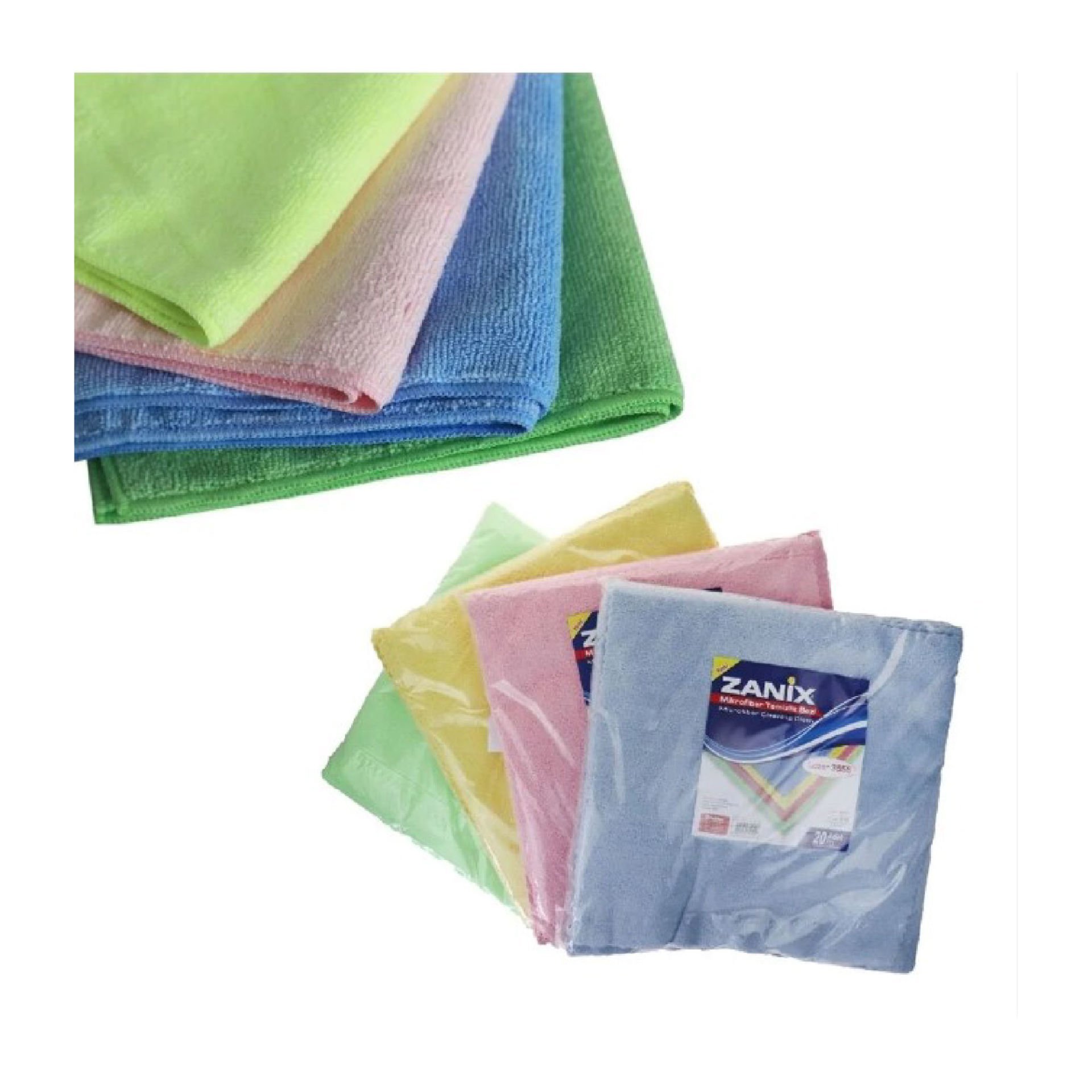 Zanix 40x40 cm Mikrofiber Petek Temizlik Bezi