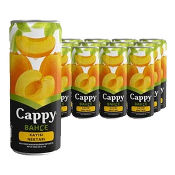 Cappy 12 li 250 ml Teneke Kutu Şeftali Meyve Suyu