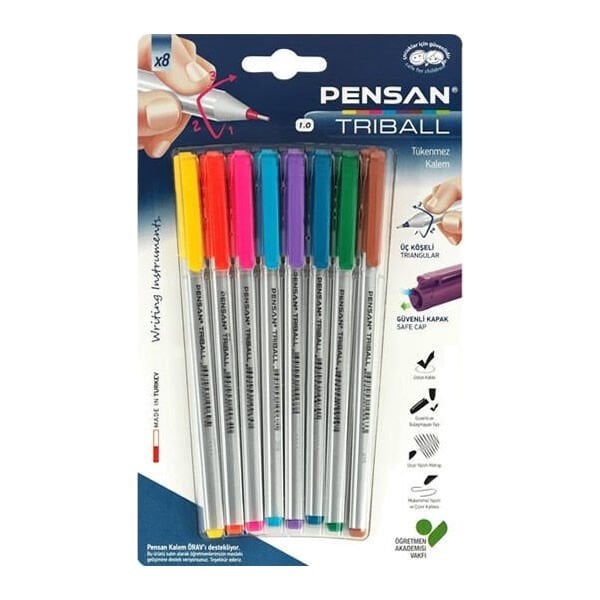 Pensan Triball 8 li Tükenmez Kalem