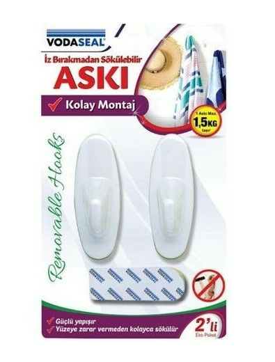 Vodaseal Iz Bırakmaz HR-09 2 li Büyük Oval Askı