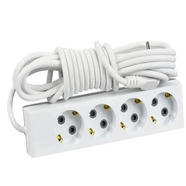 Günsan 4 lü Klemens Çoçuk Korumalı Topraklı Anahtar Priz