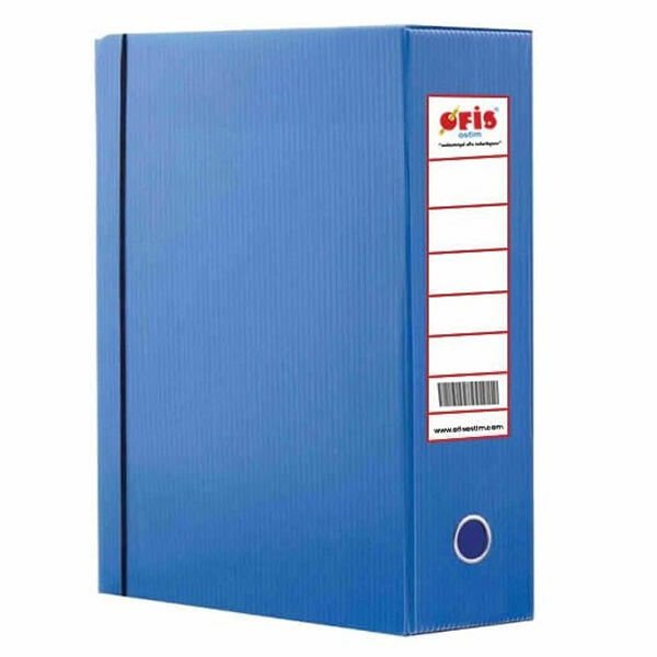 Ofis 24x32x5 Lastikli Mavi Arşiv Kutusu