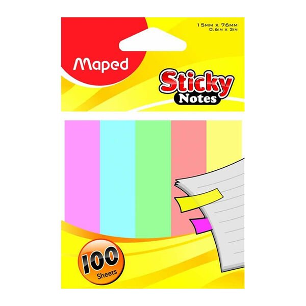 Maped 758210 Sticky Notes 15x76 mm 100 Sayfa Yapışkanlı Not Kağıdı