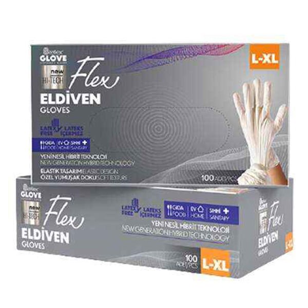Reflex 100 lü L Flex Ten Renk Pudrasız Eldiven