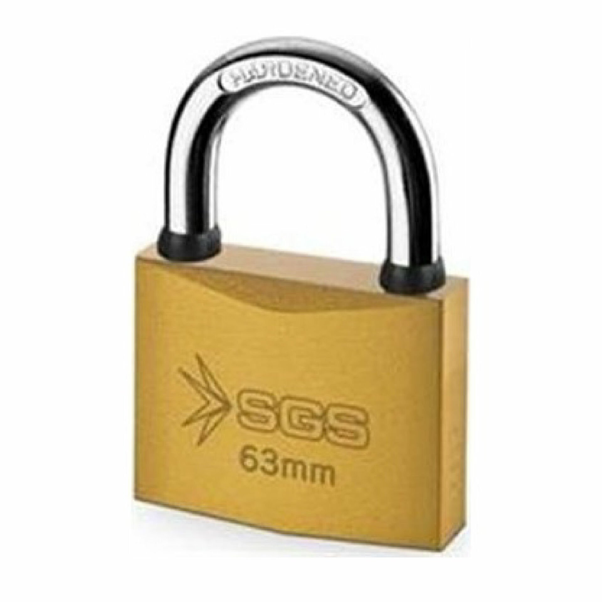Sgs 38 mm Kısa Kancalı Sarı Boyalı Asma Kilit