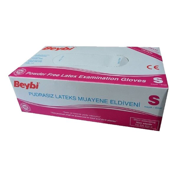 Beybi 100 lü S Lateks Pudrasız Eldiven