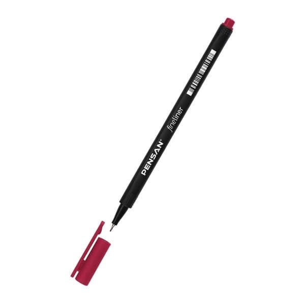 Pensan 6500 Fineliner Vişne Keçeli Kalem