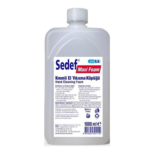 Sedef Maxi Foam Kremli El Yıkama Köpüğü 1000ml