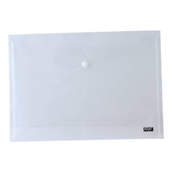 Kraf 1219 A3 Şeffaf Çıtçıtlı Dosya