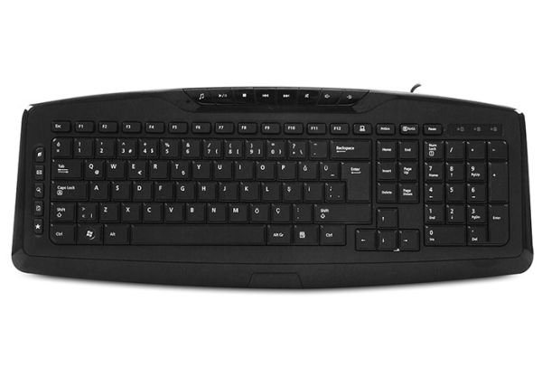 Everest KB-920 Siyah USB Full Boy Q Ofis 14 Multimedia Tuşlu Klavye