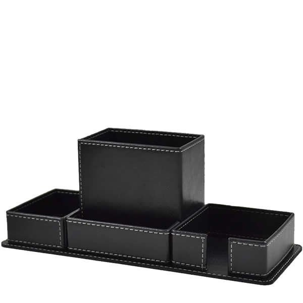 Mimaks DK-25 T 4 Bölmeli Suni Deri Masaüstü Set