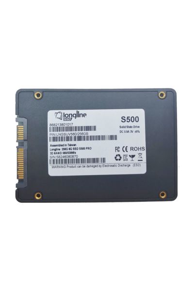 Longline 256GB 3D Nand 560MB-530MB-S Sata3 2.5'' SSD LNGSUV560-256G Ssd Harddisk
