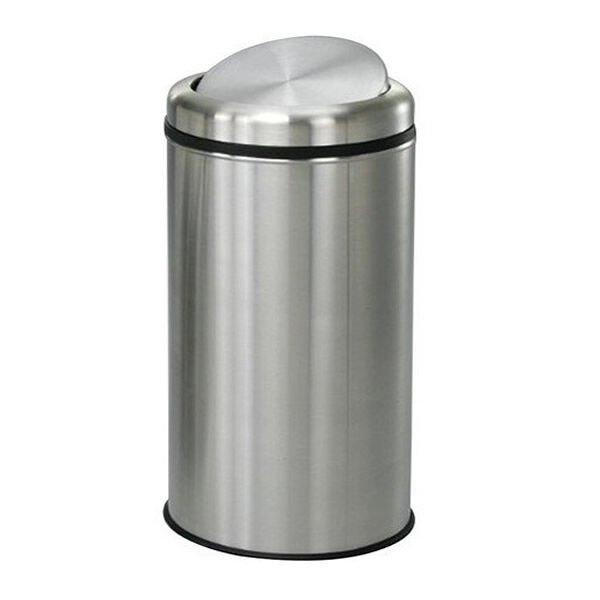 Ofis 30 lt Pratik Çemberli Paslanmaz Çöp Kovası