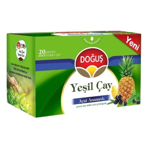 Doğuş 20 li 1,75 gr Açai Ananaslı Yeşil Çay