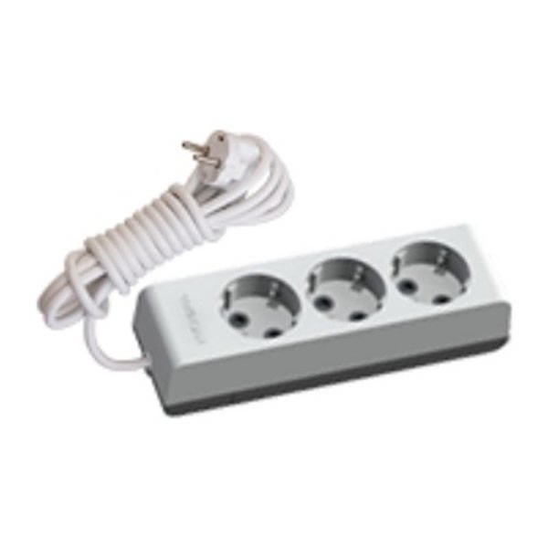 Günsan 302400 4 lü 2 mt Çocuk Koruma Topraklı Priz
