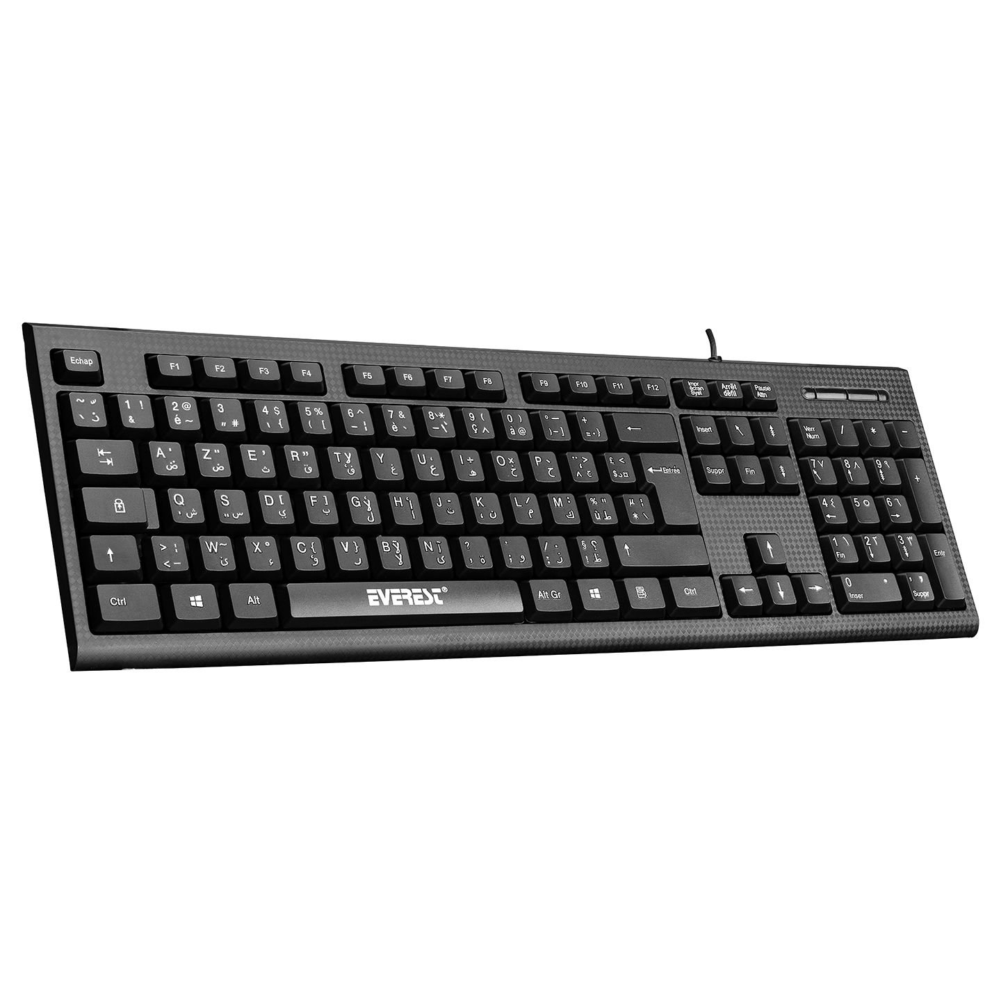 Everest KB-871U Siyah USB French-Arabic Layout Standart Klavye