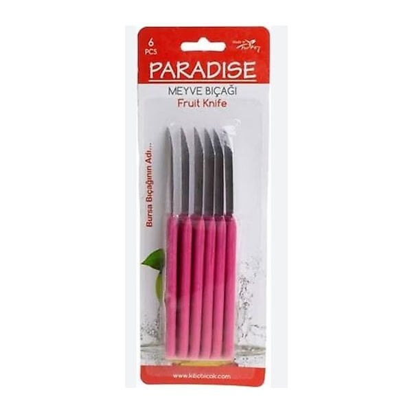 Paradise 6 lı Karışık Renkli Meyve Bıçağı