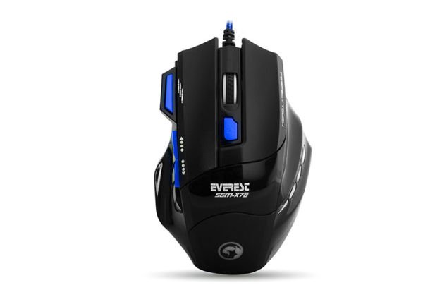 Everest SGM-X7B Usb Mavi Gaming Mouse Pad ve Oyuncu