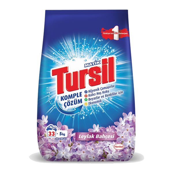 Tursil 5 kg Taze Kır Çiçekleri Çamaşır Deterjanı